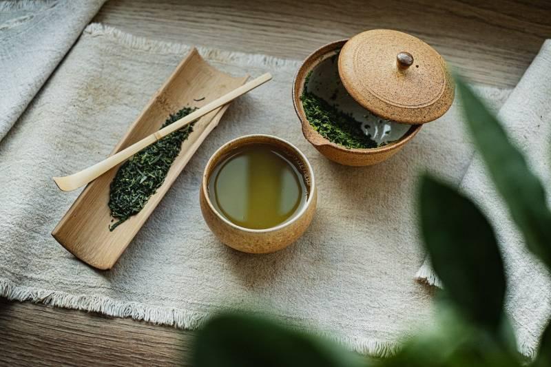 Riz et thé vert pour soin capillaire japonais